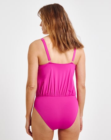 MAGISCULPT Twist Front Blouson Swimsuit