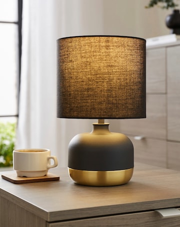 Black and Gold Touch Table Lamp