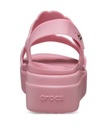 Crocs Rose Brooklyn Woven Low Wedge Sandals