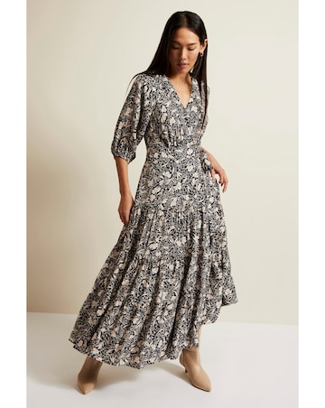 Phase Eight Kezia Floral Wrap Midi Dress