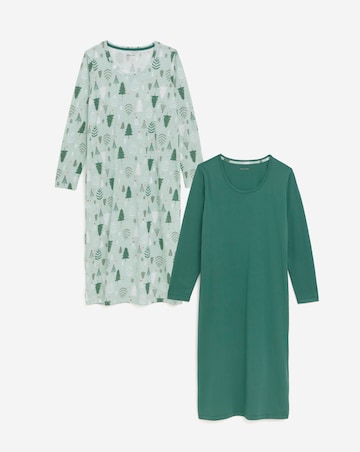 JD Williams (2 Pack) Value Long Sleeve Nighties