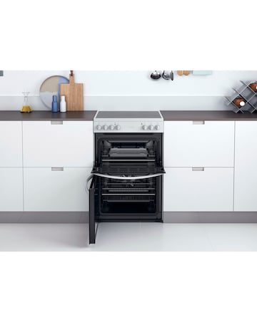 Indesit ID67V9KMW/UK 60cm Electric Double Cooker + Installation
