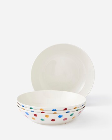 Julipa Polka Dot Set of 4 Pasta Bowls