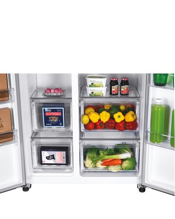HOOVER HHSBSO-6174BWDK-1 90cm Slim Non Plumbed Water Dispenser Fridge Freezer