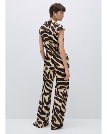 Mango Animal Print Jumpsuit