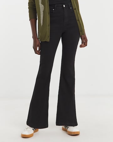 Black High Waist Super Soft Bootcut Jeans