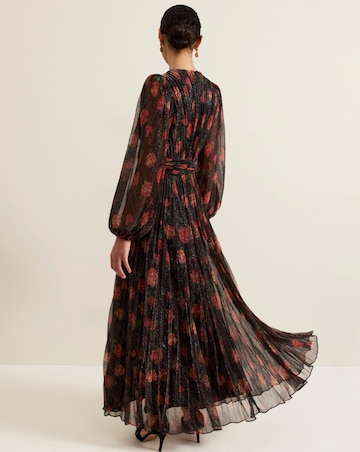 Phase Eight Kenzia Wrap Floral Shimmer Maxi Dress