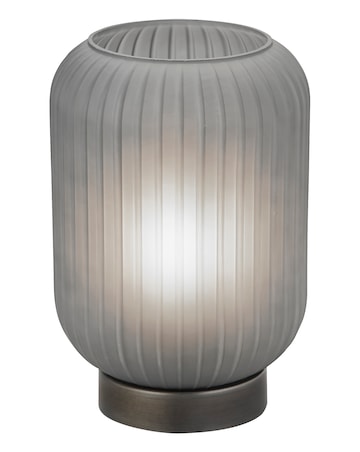 Grey Frosted Glass Table Lamp