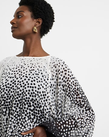 Joanna Hope Ombre Spot Blouse