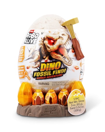 Robo Alive Dino Fossil Find Amber Adventure Mystery Unboxing Egg