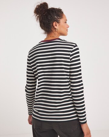 Stripe The Crew Neck Long Sleeve T-Shirt