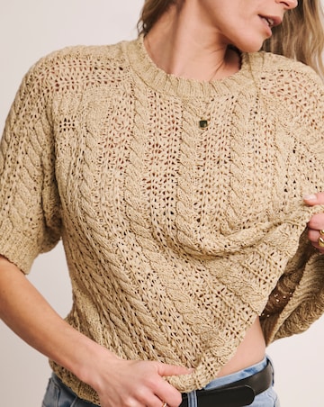 Anthology Stone Cable Half Sleeve T-shirt