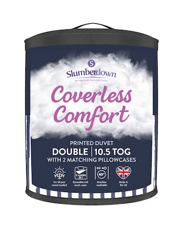 Slumberdown Coverless Comfort Printed Stripe 10.5 Tog Duvet