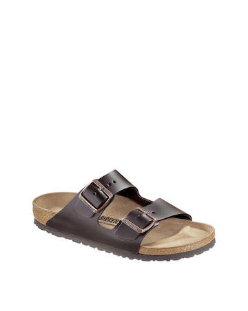 Birkenstock Classic Smooth Leather Arizona Sandals - Dark Brown
