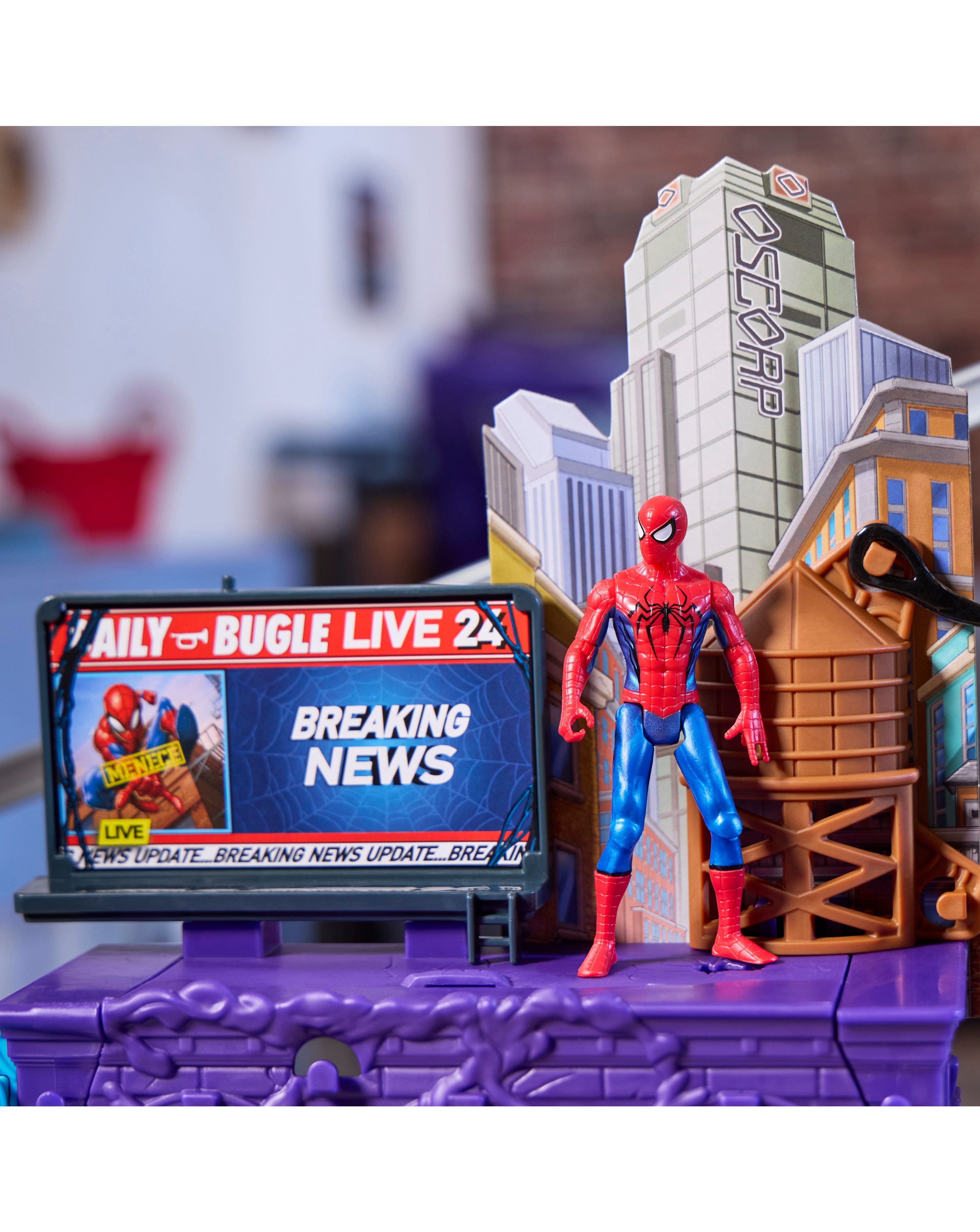 Marvel Spider-Man VenomVersus Web Slinging City Playset | JD Williams