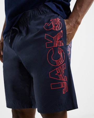 Jack & Jones Maui Logo Swim Shorts - Navy