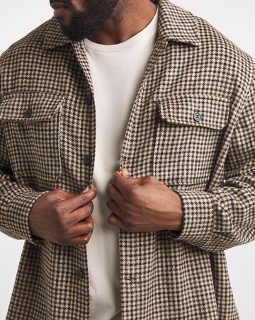 Jack & Jones Bradley Ollie Check Overshirt - Brown Multi