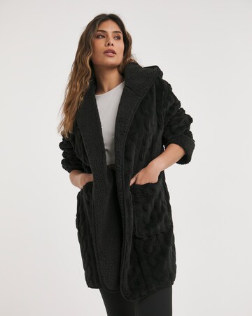 Pretty Secrets Oversized Fleece Lounge Cardigan