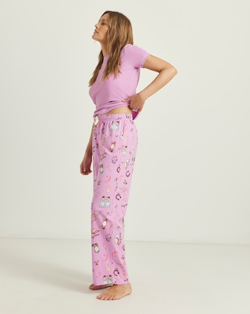 Simply Be (2 Pack) Cotton Ribbed Top Howdy Holidays Pyjama Sets Multi