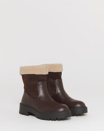 Florence Borg Lined Two Way Ankle Boots - Extra Wide Fit (EEE)