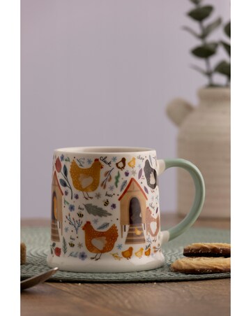Price & Kensington Set of 2 Chicken Coop Mugs
