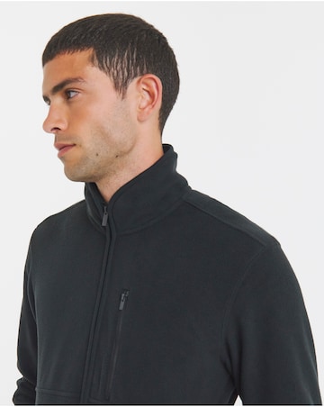 Microfleece Full Zip Jacket-Black