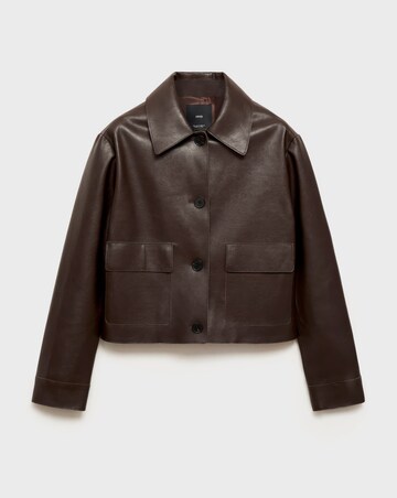 Mango Sabina Faux Leather Jacket