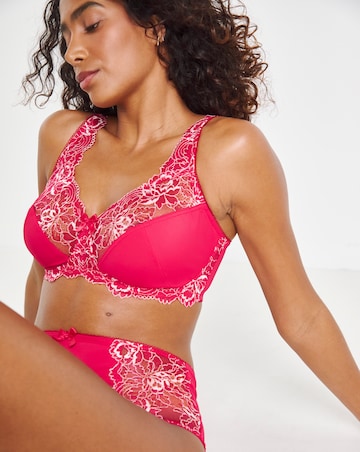 Pretty Secrets (2 Pack) Ella Lace Non Wired Full Cup Bras (C-F) Pink Multi