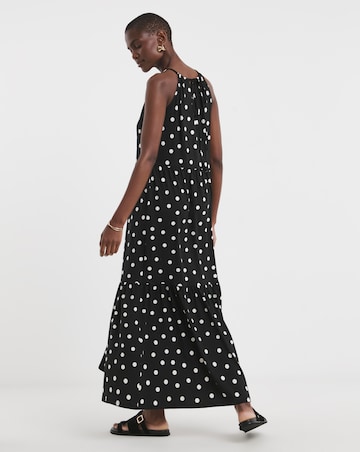 Soft Touch Jersey Halter Neck Maxi Dresss