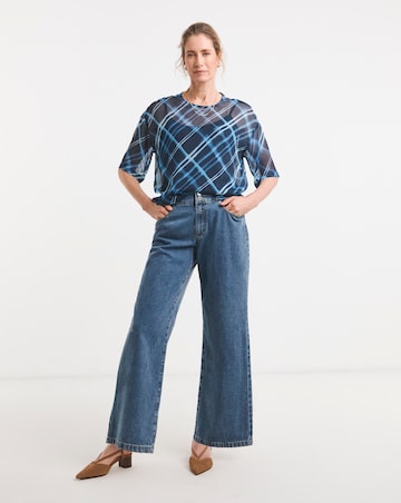 Chiffon Short Sleeve Boxy Top