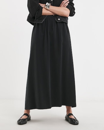 Laundered Full Maxi Skirt