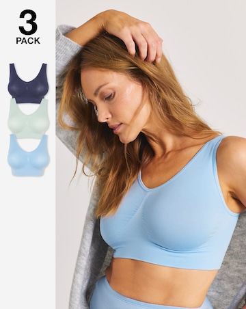 Pretty Secrets (3 Pack) Comfort Tops Blue Multi