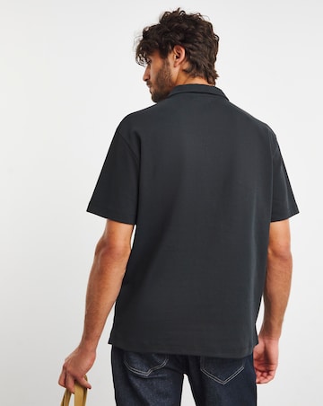 Relaxed Fit Interlock Polo Reg
