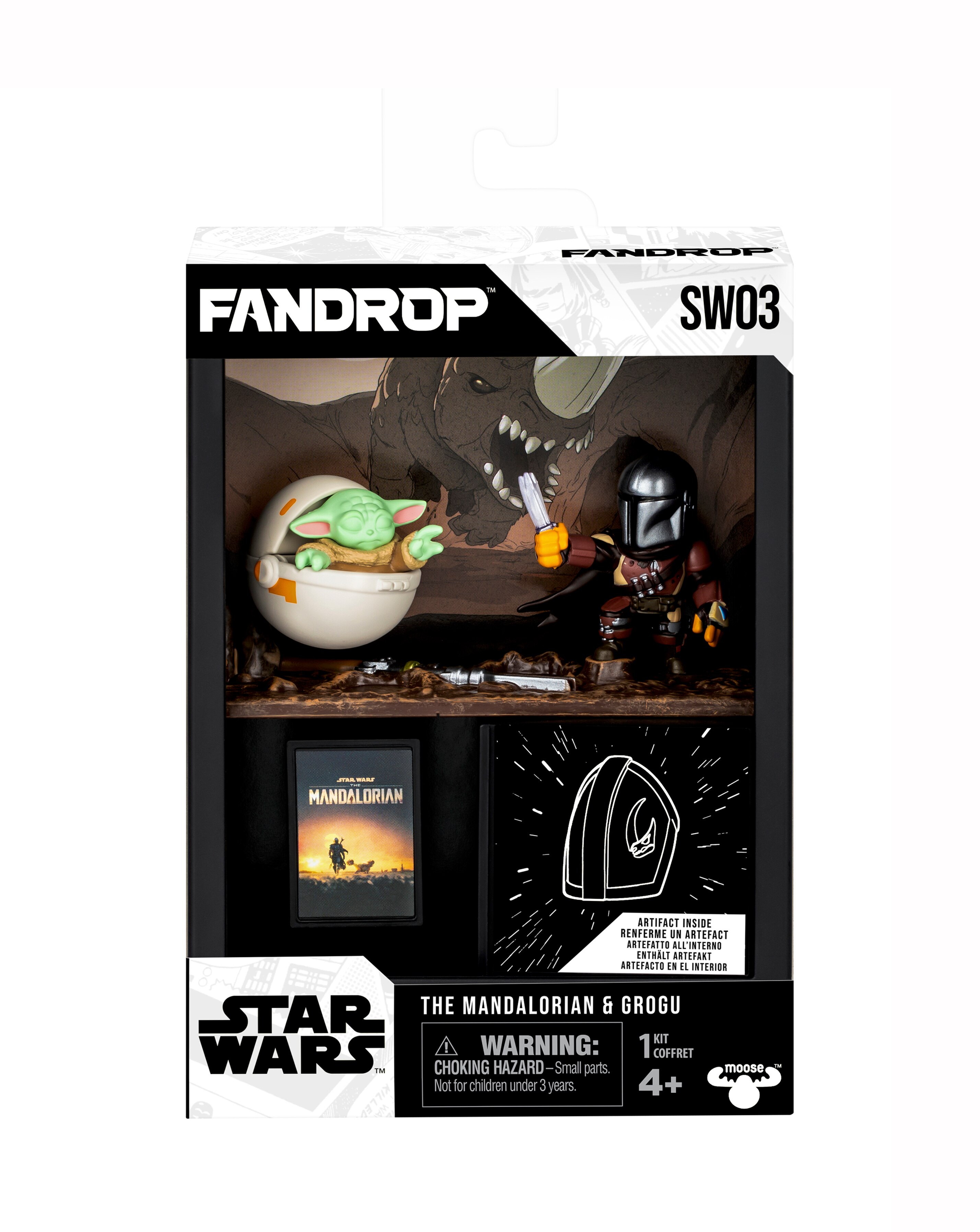 FanDrop Star Wars W1 Figure 2pk Mandalorian vs Grogu
