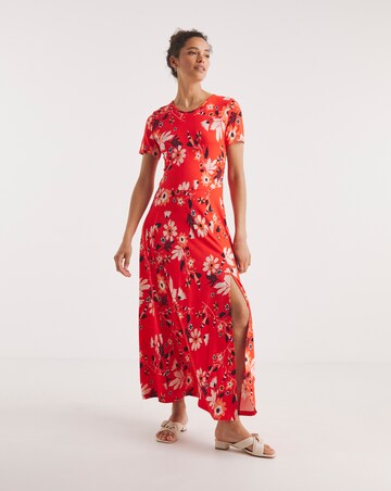 Joe Browns Jersey Elegant Sophistication Red Maxi Dress | JD Williams Joe Browns Jersey Elegant Sophistication Red Maxi Dress | JD Williams
