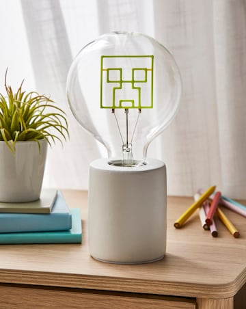 Minecraft Creeper LED Neon Bulb Lamp UK
