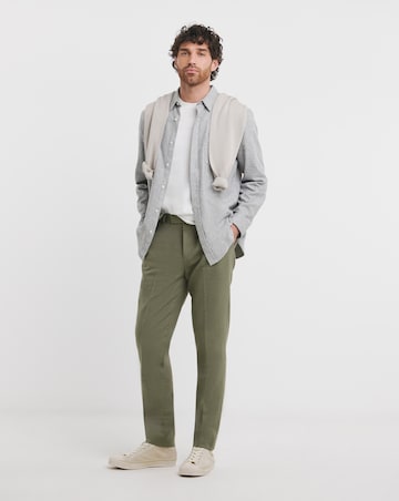 Regular Fit Linen Blend Trouser