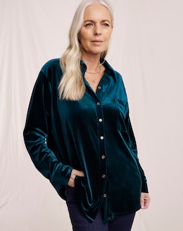 Julipa Longline Velvet Shirt