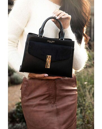 Luella Grey Kristie Black Crossbody Tote