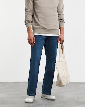 Loose Fit Stretch Jean Mid Wash