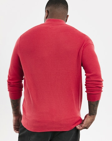 Polo Ralph Lauren Red Zip Neck Jumper
