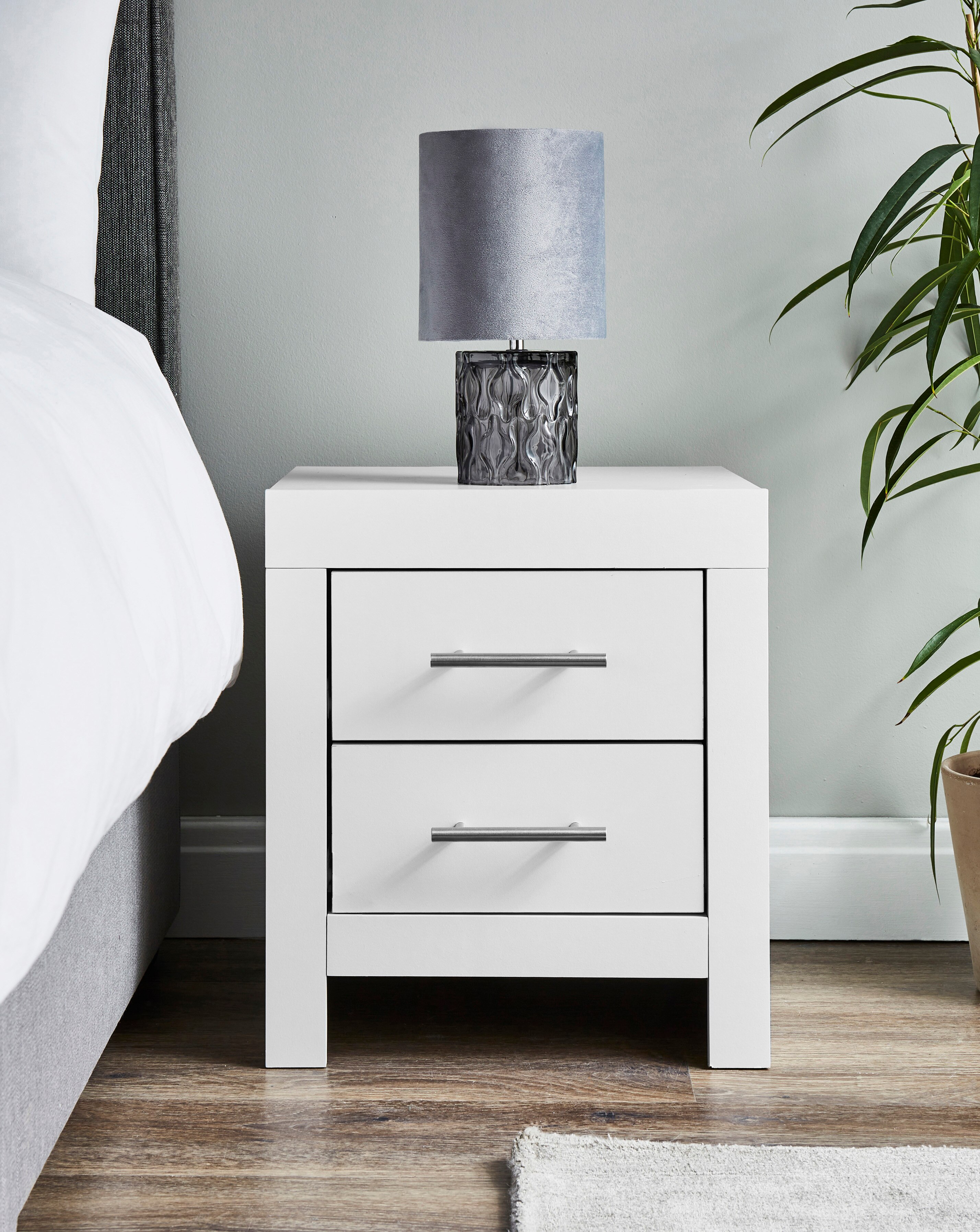Dakota 2 Drawer Bedside Cabinet