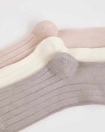 Pretty Secrets (3 Pair Pack) Soft Light Thermal Socks Neutral