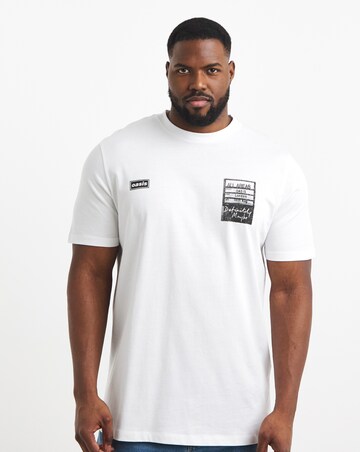 Jack & Jones Oasis Crew Neck T-Shirt - White Multi