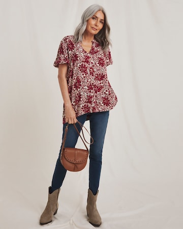 Julipa Button Down Printed Top