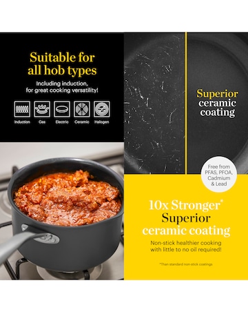 Tower x Good Food 3 Piece Saucepan Set