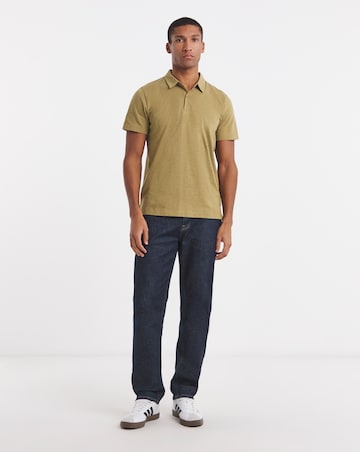 Marl Jersey Polo Shirt Long