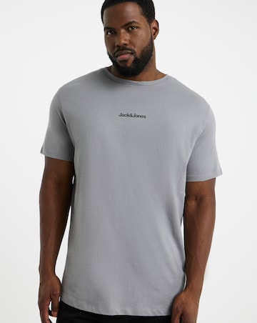 Jack & Jones Mine Back Graphic T-Shirt - Grey
