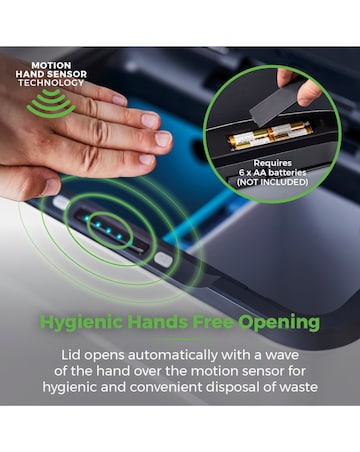 Tower 50L Ozone Recycling Sensor Bin White