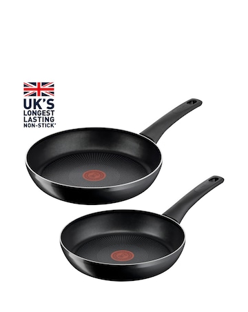 Tefal Titanium Force Twin 20cm and 26cm Frying Pan Set
